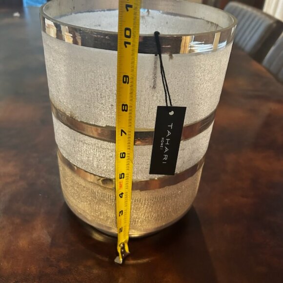 NWT Large Mercury Glass Hurricane Vase Candle Holder - Picture 6 of 6